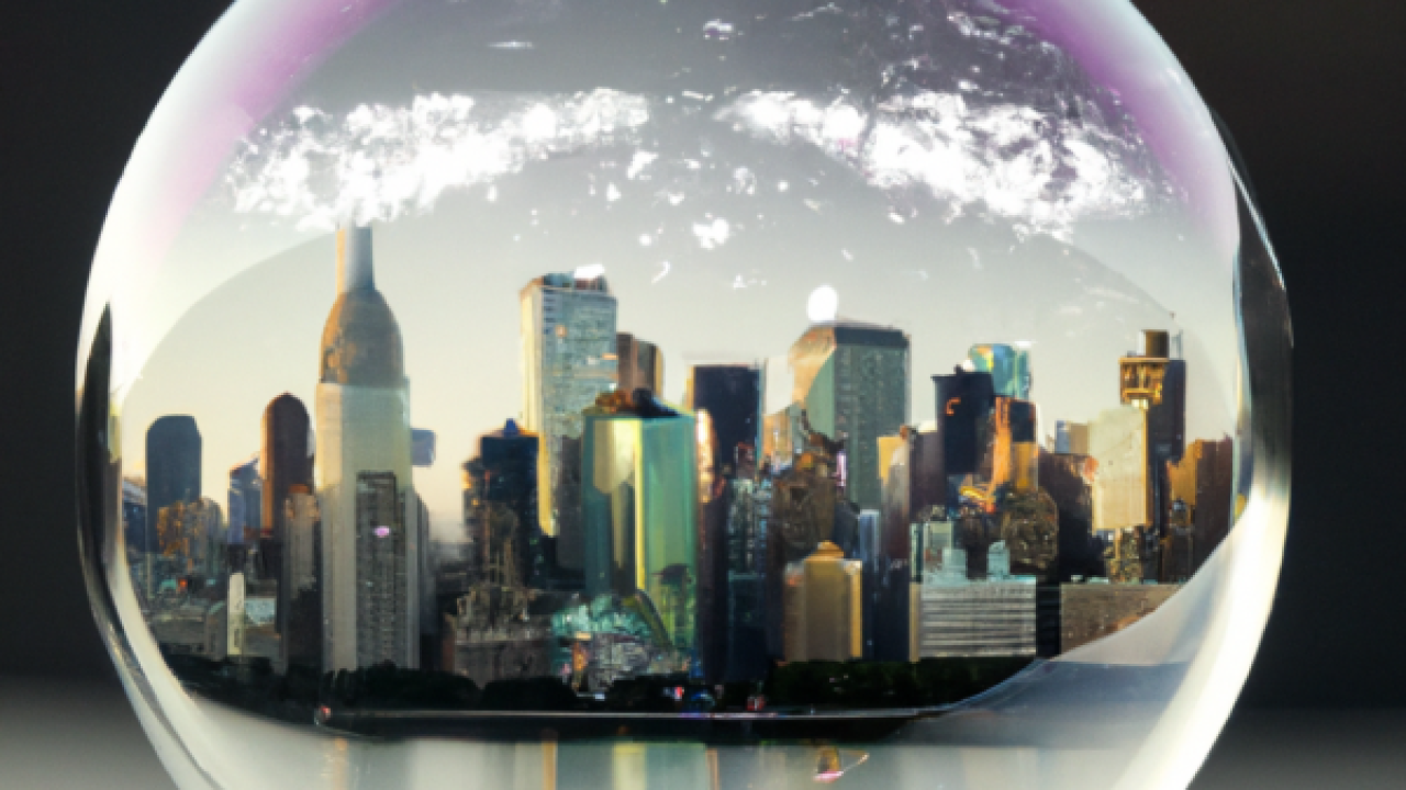 NY in a bubble DALL·E